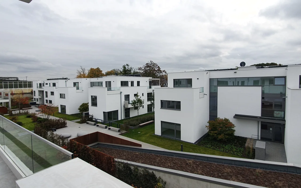 Mehrfamilienhäuser im Baufortschritt